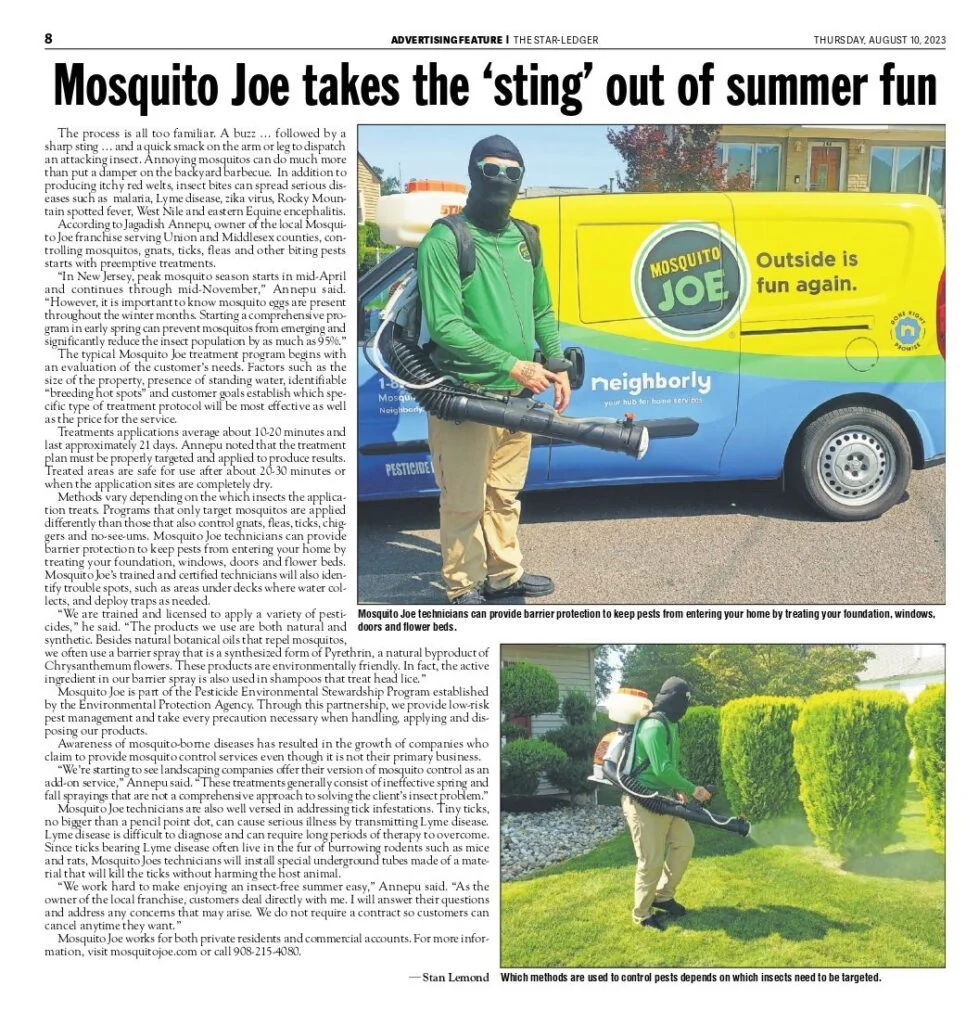 Mosquito Joe magazine article