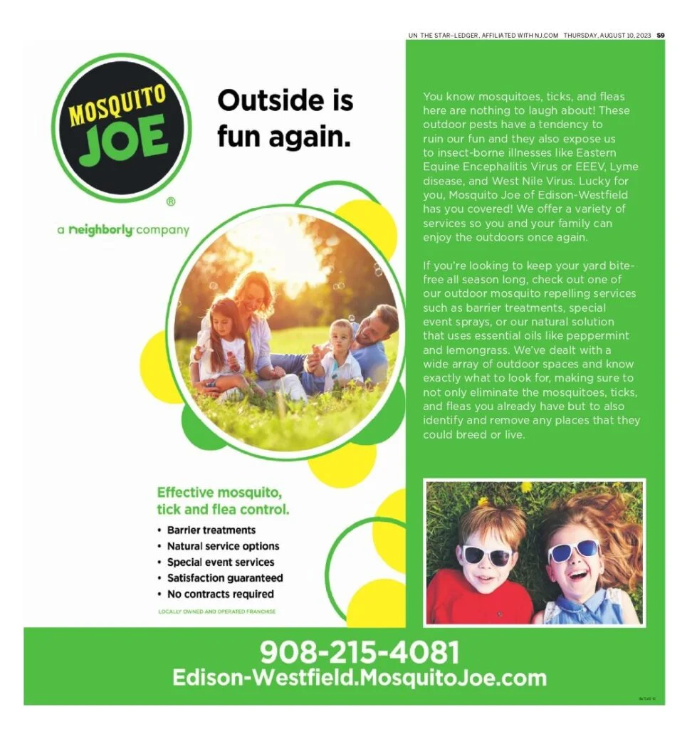 Mosquito Joe magazine ad