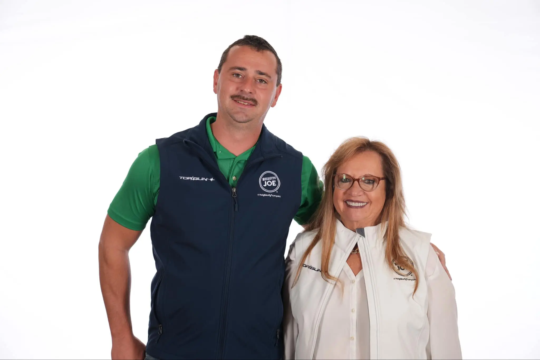 deb roberts and dan brown, owners of mosquito joe of wayne