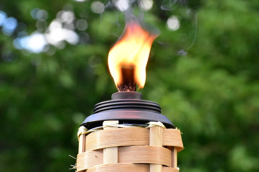A tiki torch